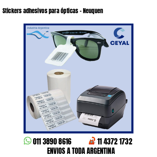 Stickers adhesivos para ópticas – Neuquen