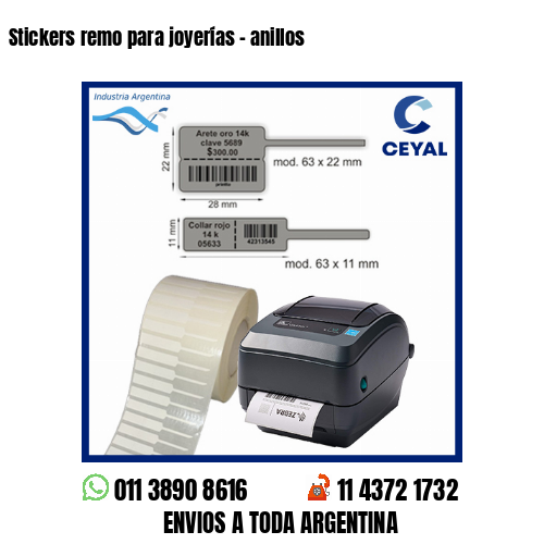 Stickers remo para joyerías – anillos