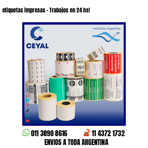 etiquetas impresas – Trabajos en 24 hs!