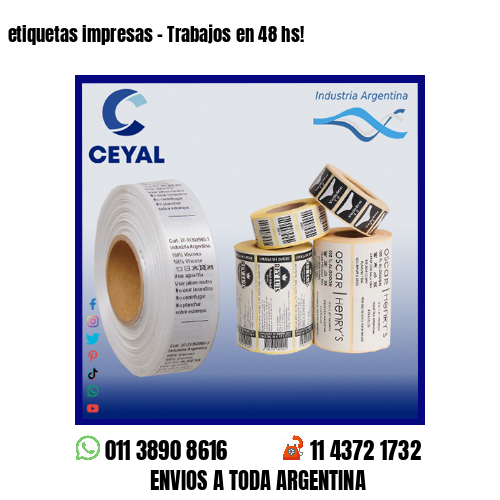 etiquetas impresas – Trabajos en 48 hs!
