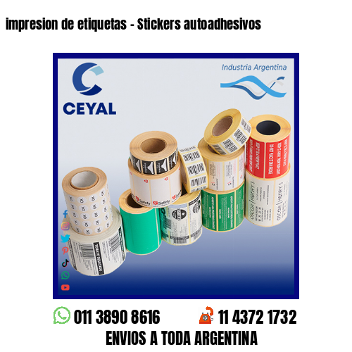 impresion de etiquetas – Stickers autoadhesivos