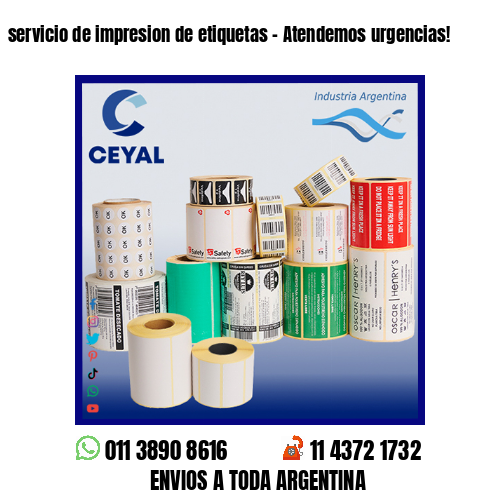 servicio de impresion de etiquetas – Atendemos urgencias!