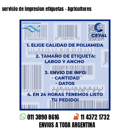 servicio de impresion etiquetas – Agricultores