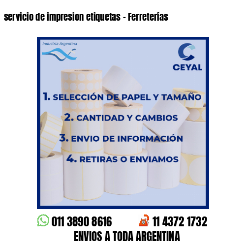 servicio de impresion etiquetas – Ferreterías