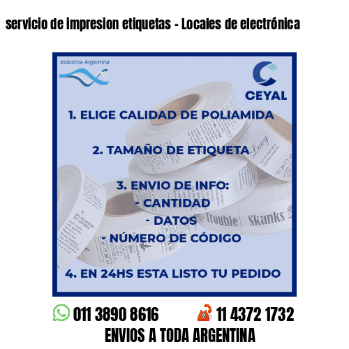 servicio de impresion etiquetas – Locales de electrónica