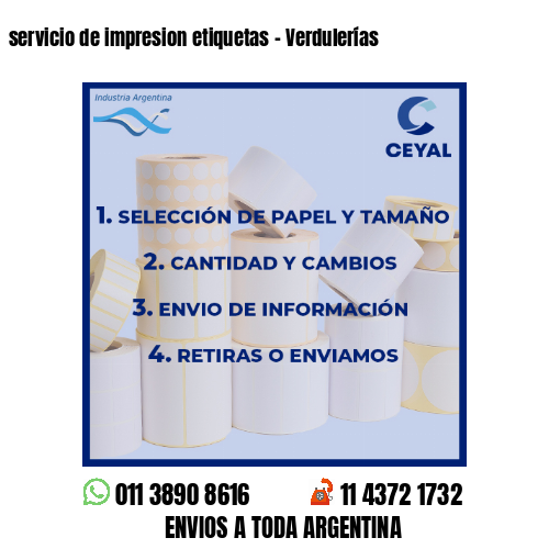 servicio de impresion etiquetas – Verdulerías
