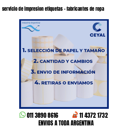 servicio de impresion etiquetas – fabricantes de ropa