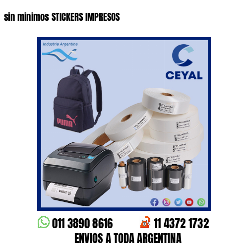 sin minimos STICKERS IMPRESOS