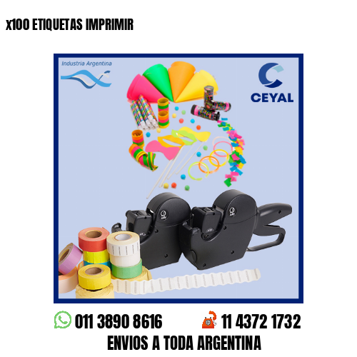 x100 ETIQUETAS IMPRIMIR