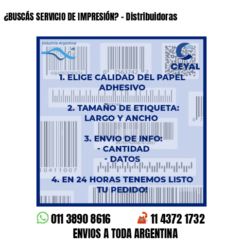 ¿BUSCÁS SERVICIO DE IMPRESIÓN? – Distribuidoras