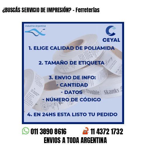 ¿BUSCÁS SERVICIO DE IMPRESIÓN? – Ferreterías