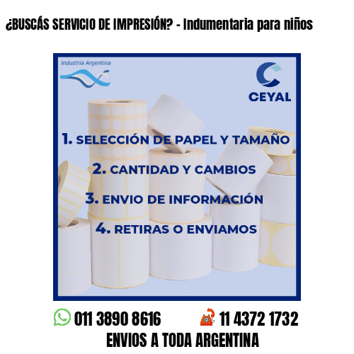 ¿BUSCÁS SERVICIO DE IMPRESIÓN? – Indumentaria para niños