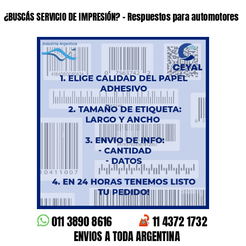 ¿BUSCÁS SERVICIO DE IMPRESIÓN? – Respuestos para automotores