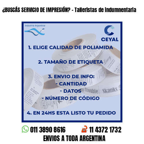 ¿BUSCÁS SERVICIO DE IMPRESIÓN? – Talleristas de indumnentaria