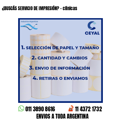 ¿BUSCÁS SERVICIO DE IMPRESIÓN? – clinicas
