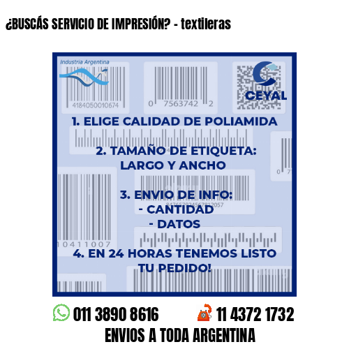 ¿BUSCÁS SERVICIO DE IMPRESIÓN? – textileras