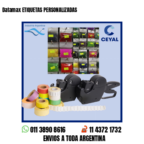 Datamax ETIQUETAS PERSONALIZADAS