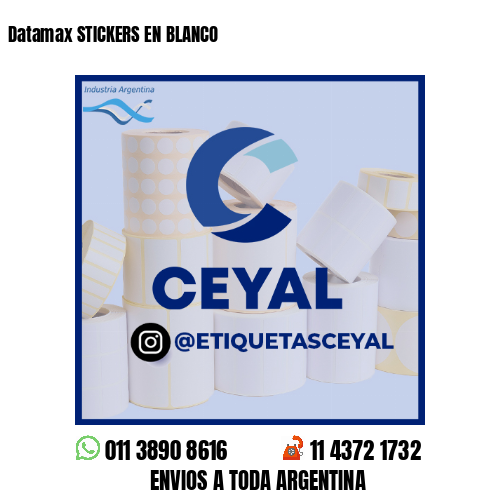 Datamax STICKERS EN BLANCO
