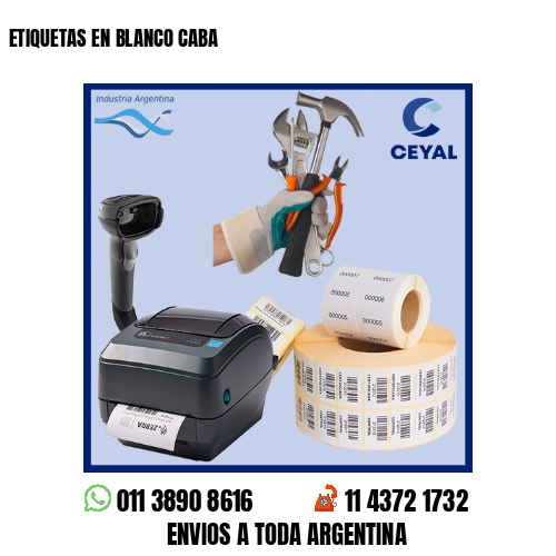 ETIQUETAS EN BLANCO CABA