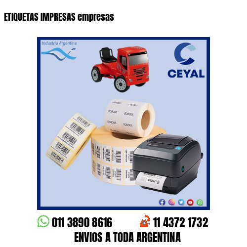 ETIQUETAS IMPRESAS empresas
