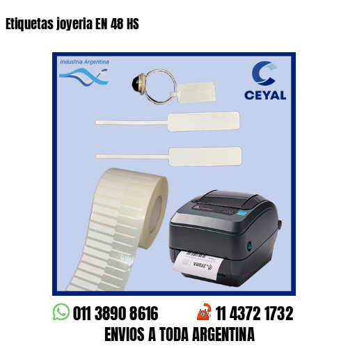 Etiquetas joyeria EN 48 HS