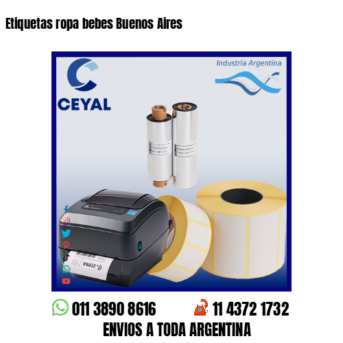 Etiquetas ropa bebes Buenos Aires