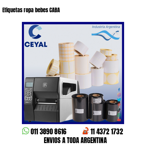 Etiquetas ropa bebes CABA