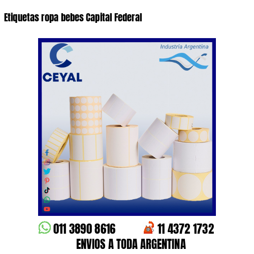 Etiquetas ropa bebes Capital Federal