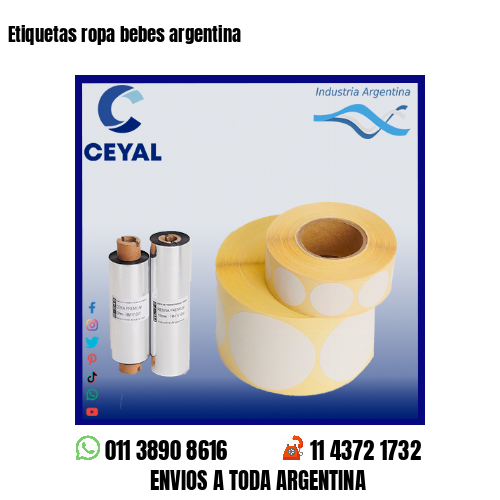Etiquetas ropa bebes argentina