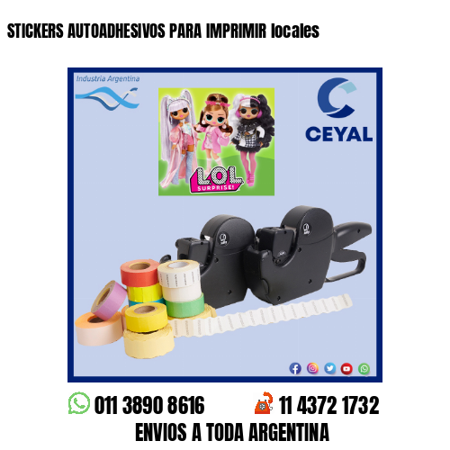 STICKERS AUTOADHESIVOS PARA IMPRIMIR locales