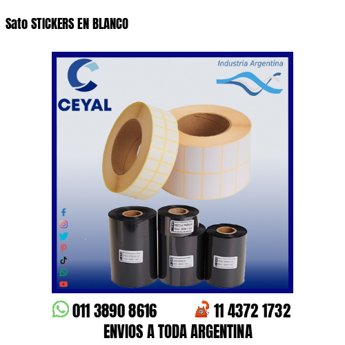 Sato STICKERS EN BLANCO