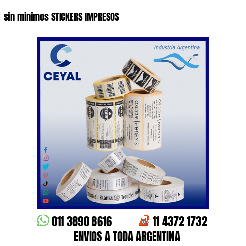 sin minimos STICKERS IMPRESOS