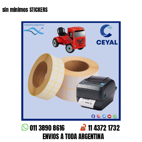 sin minimos STICKERS