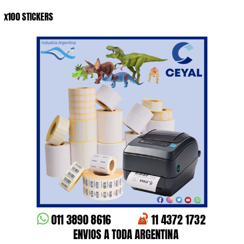 x100 STICKERS