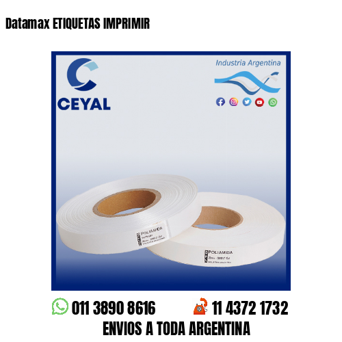 Datamax ETIQUETAS IMPRIMIR