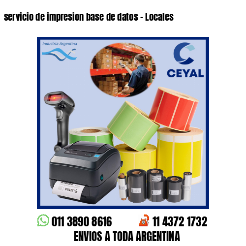servicio de impresion base de datos – Locales
