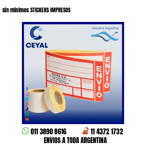 sin minimos STICKERS IMPRESOS