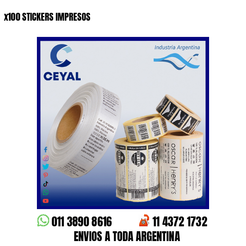 x100 STICKERS IMPRESOS