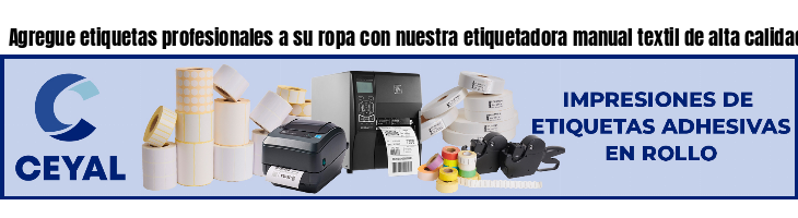 Agregue etiquetas profesionales a su ropa con nuestra etiquetadora manual textil de alta calidad - Argentina