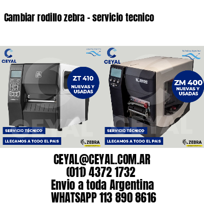 Cambiar rodillo zebra - servicio tecnico