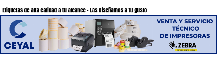 Etiquetas de alta calidad a tu alcance - Las diseñamos a tu gusto