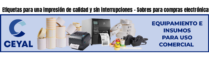 Etiquetas para una impresión de calidad y sin interrupciones - Sobres para compras electrónicas