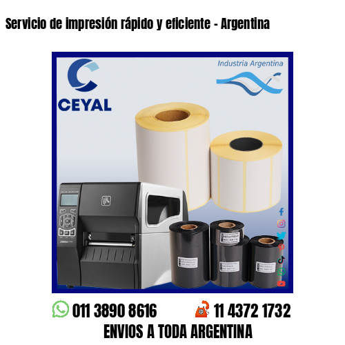 Servicio de impresión rápido y eficiente – Argentina