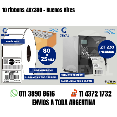 10 ribbons 40x300 - Buenos Aires