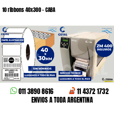 10 ribbons 40x300 - CABA