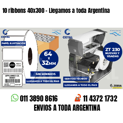 10 ribbons 40x300 - Llegamos a toda Argentina