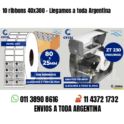 10 ribbons 40x300 - Llegamos a toda Argentina