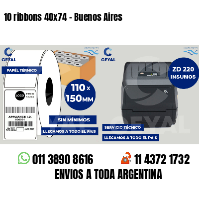 10 ribbons 40x74 - Buenos Aires