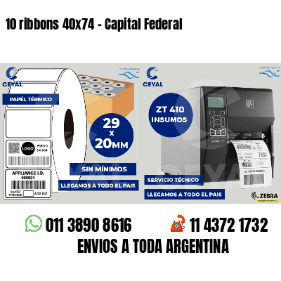 10 ribbons 40x74 - Capital Federal