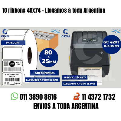 10 ribbons 40x74 - Llegamos a toda Argentina